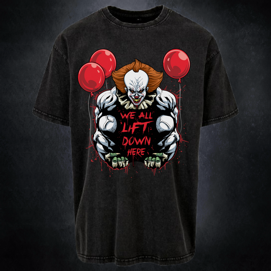 WE ALL LIFT DOWN HERE (CLASSIC BALLOONS)- Pump Top