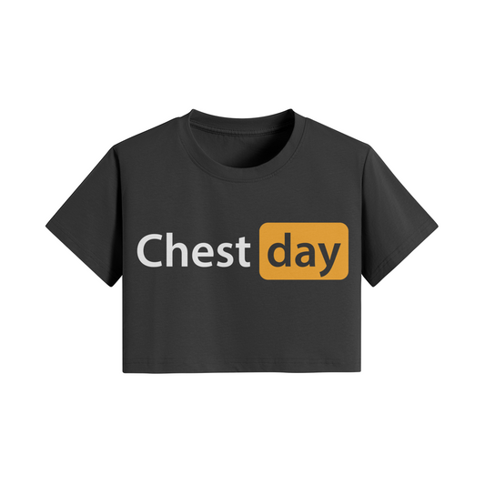 CHEST DAY- Womens Crop Top