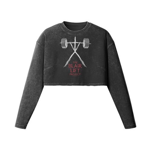 THE BLAIR LIFT PROJECT- Womens Long Sleeve Crop Top