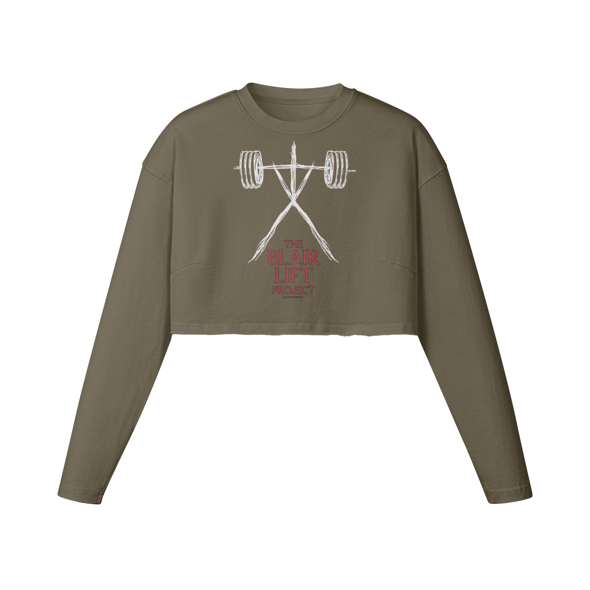 THE BLAIR LIFT PROJECT- Womens Long Sleeve Crop Top