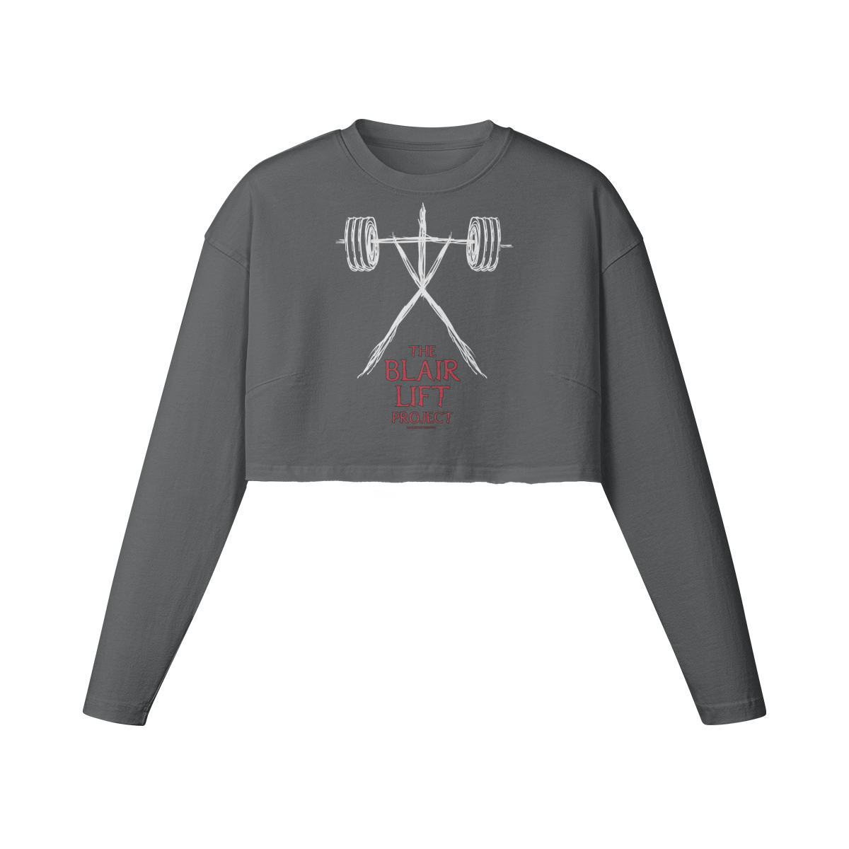 THE BLAIR LIFT PROJECT- Womens Long Sleeve Crop Top