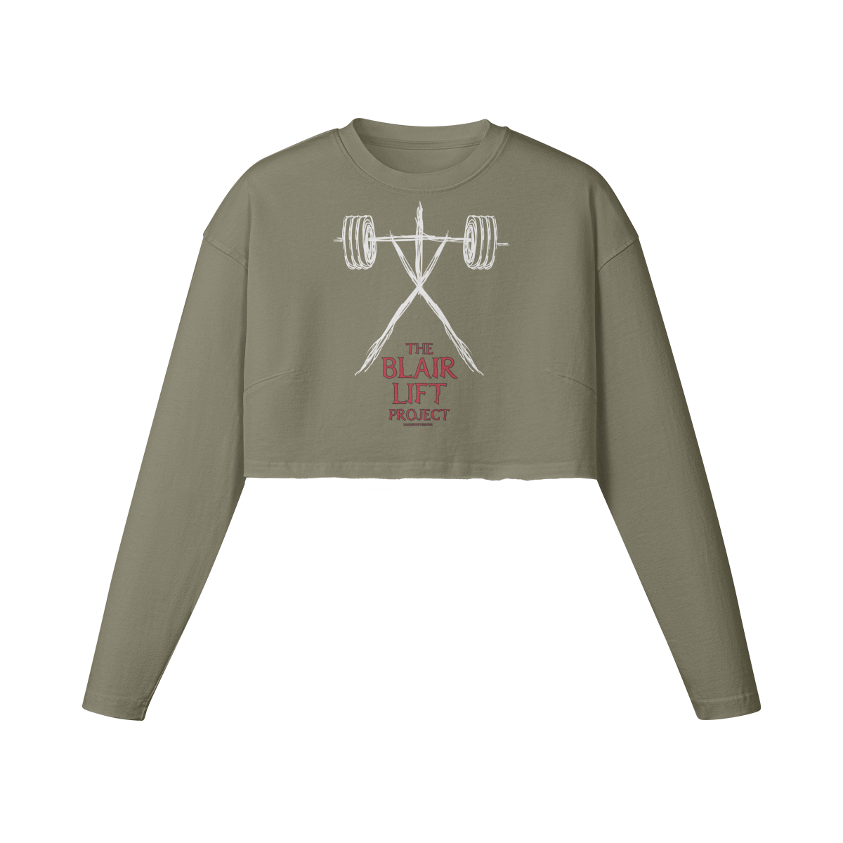 THE BLAIR LIFT PROJECT- Womens Long Sleeve Crop Top