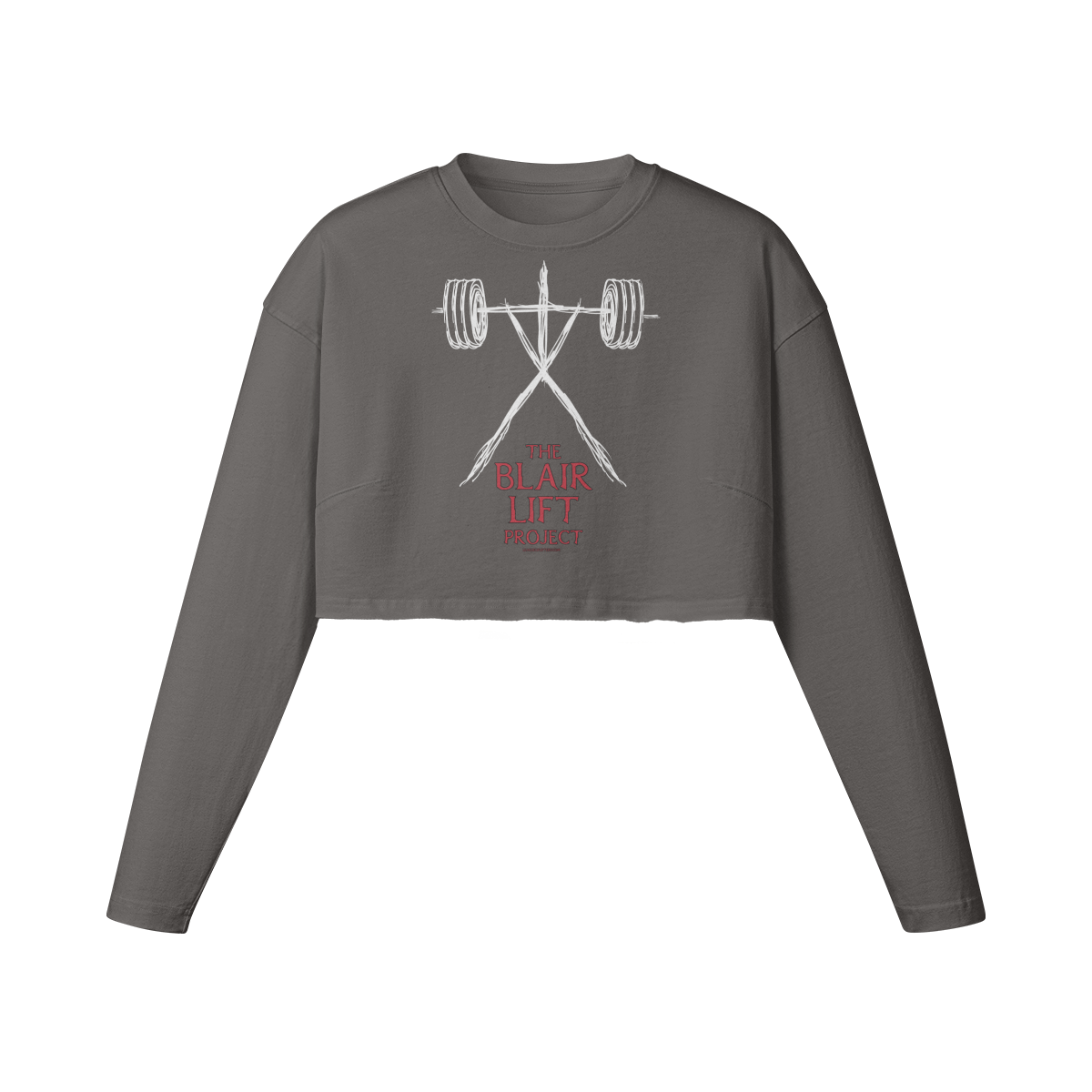 THE BLAIR LIFT PROJECT- Womens Long Sleeve Crop Top