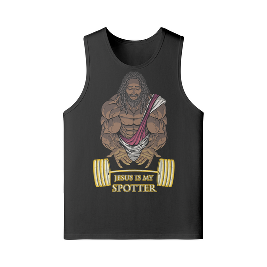 JESUS IS MY SPOTTER (DREADS)- Tank Top