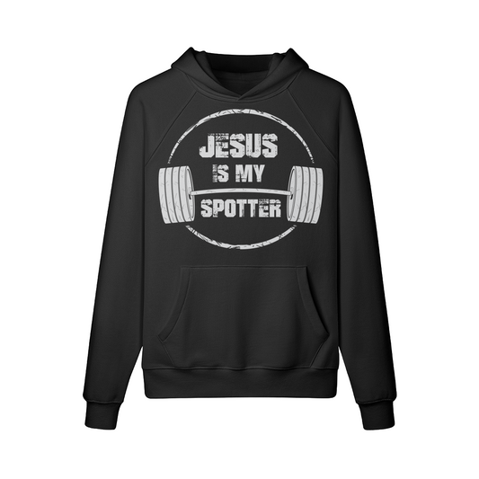 JESUS IS MY SPOTTER (TEXT)- Hoodie