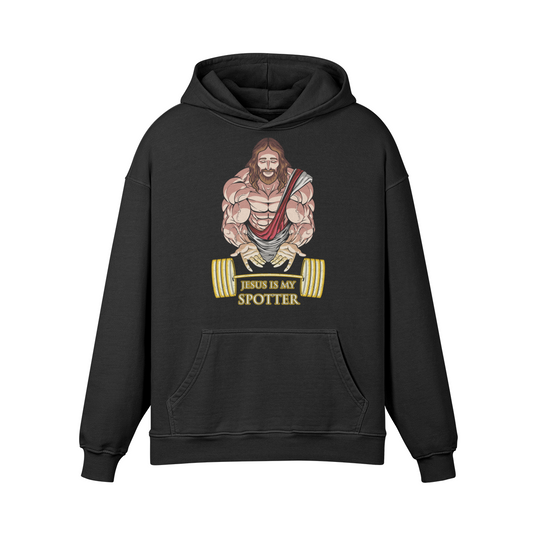 JESUS IS MY SPOTTER- Oversized Hoodie