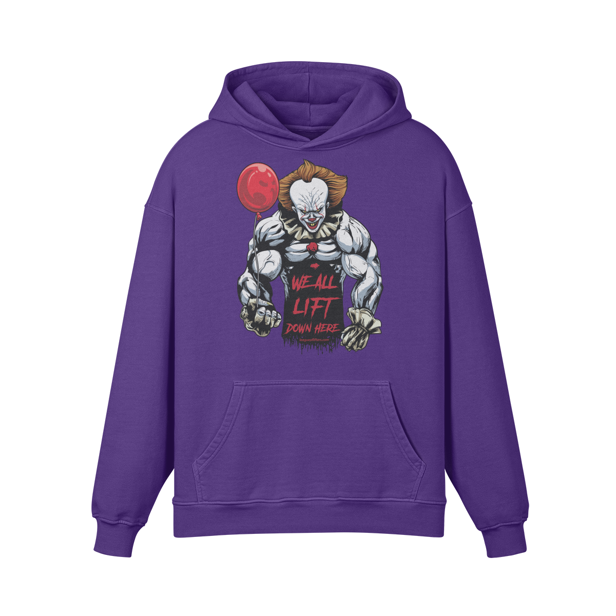 WE ALL LIFT DOWN HERE (BALLOON)- Oversized Hoodie