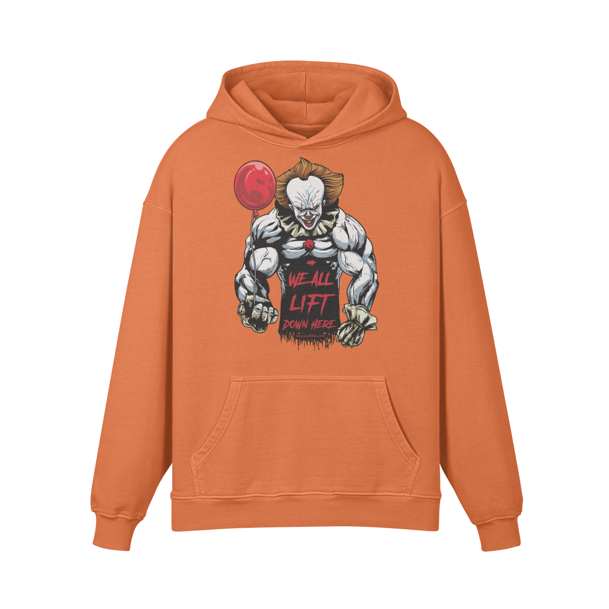 WE ALL LIFT DOWN HERE (BALLOON)- Oversized Hoodie