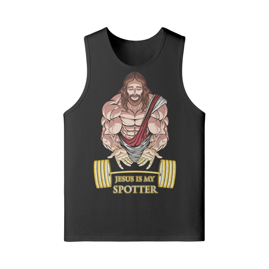 JESUS IS MY SPOTTER- Tank Top