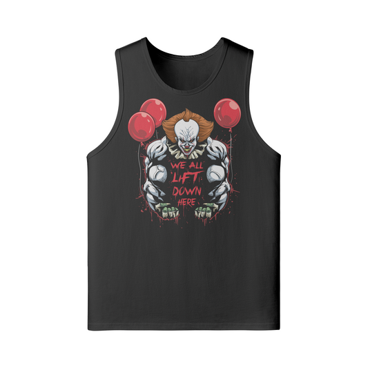 WE ALL LIFT DOWN HERE (CLASSIC BALLOONS)- Tank Top