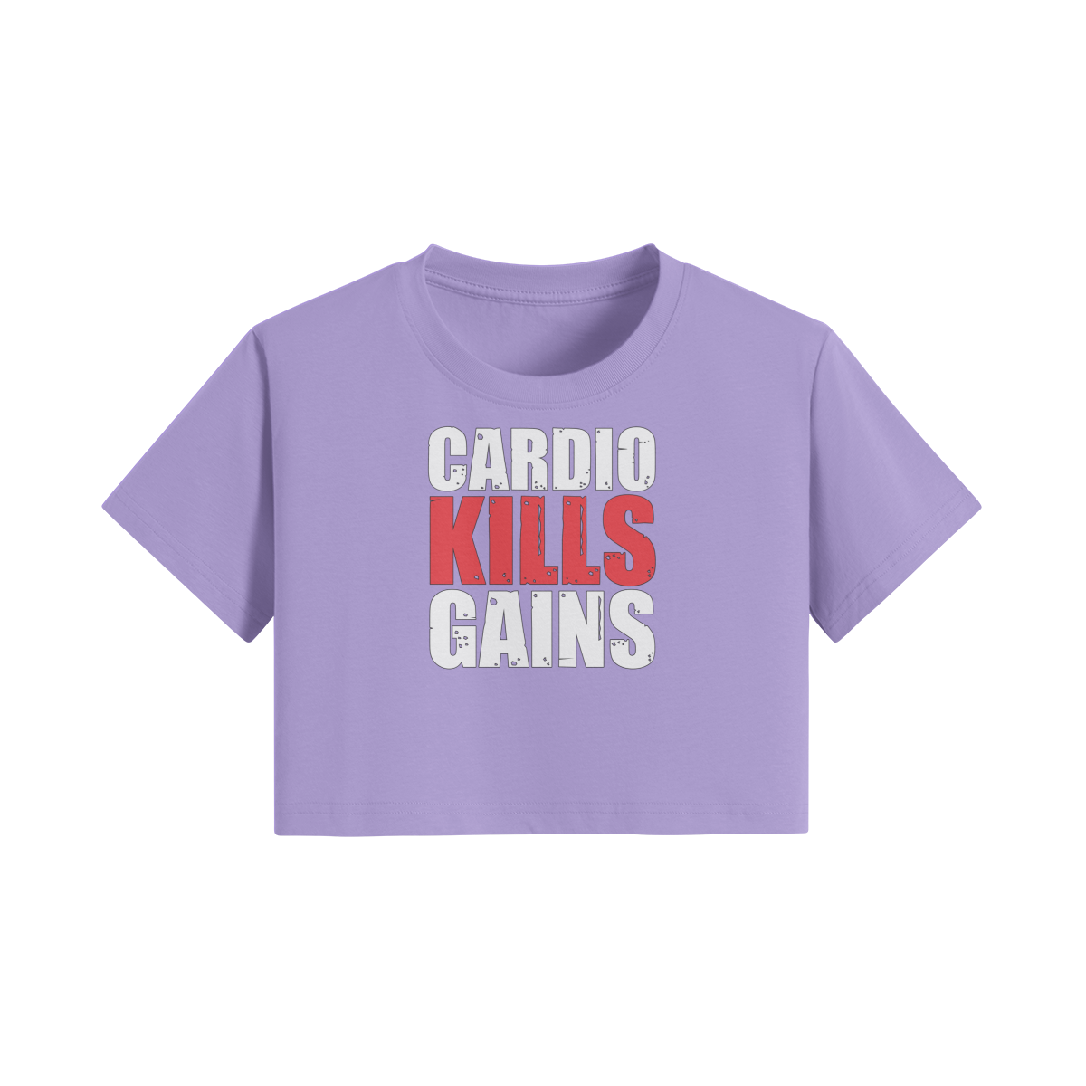 CARDIO KILLS GAINS- Womens Crop Top