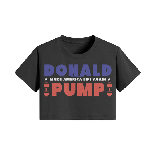 DONALD PUMP- Womens Crop Top