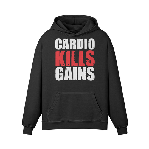 CARDIO KILLS GAINS- Oversized Hoodie