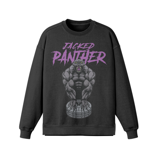 JACKED PANTHER- Oversized Long Sleeve Sweatshirt