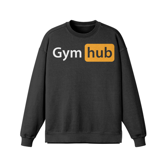 GYM HUB- Oversized Long Sleeve Sweatshirt