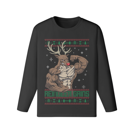 REINDEER GAINS- Classic Long Sleeve Top