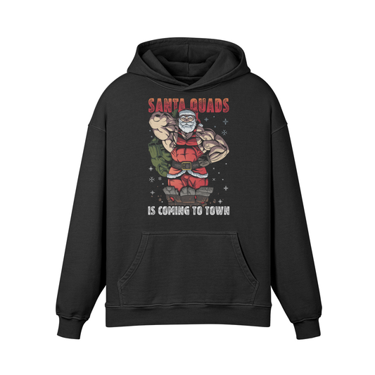 SANTA QUADS IS COMING TO TOWN- Oversized Hoodie